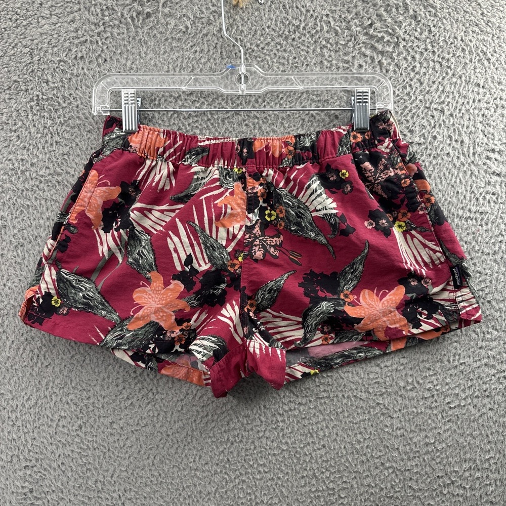 Patagonia Barley Baggies Shorts 2.5" Floral Athletic Outdoor Nylon Women's Small